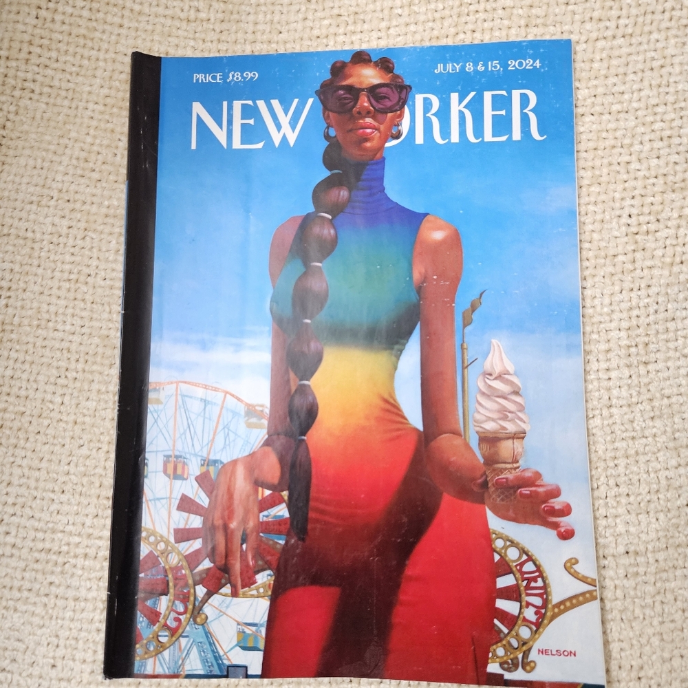 New Yorker Magazine July 8 & 15 2024 Edition " Soft Serve" Kadir Nelson